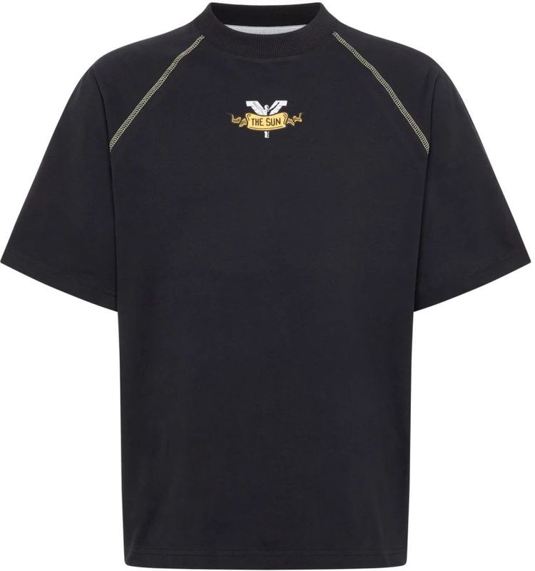 Carlo Colucci - Mystic Tarot Oversize T-shirt - Zwart - Leer