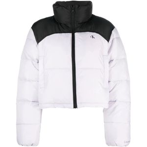 Calvin Klein Jeans - Gewatteerd Jack - Twee-tone - Opstaande Kraag - Ritssluiting