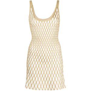 Valentino, Dames, Jurken, Wit, Maat: M Viscose,