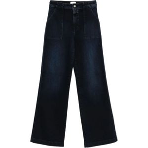 Closed, Dames, Jeans, Zwart, Maat: W27 L32 Katoen,