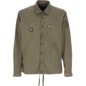 Herno, Heren, Jassen, Groen, Maat: 3XL Katoen,