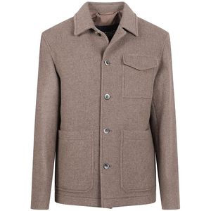 Herno, Heren, Jassen, Bruin, Maat: XL Wol,