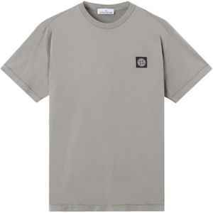 Stone Island, Heren, Tops, Grijs, Maat: 2XL Katoen,