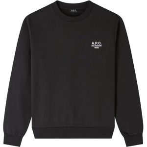 A.p.c., Heren, Sweatshirts & Hoodies, Blauw, Maat: S Katoen,