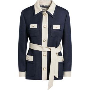 Valentino, Dames, Truien, Blauw, Maat: XS Viscose,