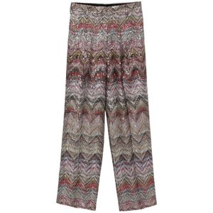Missoni, Dames, Broeken, Veelkleurig, Maat: S Viscose,