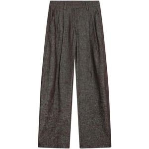 Brunello Cucinelli, Dames, Broeken, Bruin, Maat: S