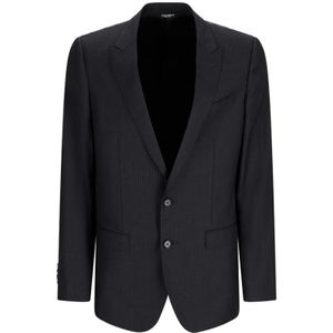 Dolce & Gabbana, Heren, Jassen, Grijs, Maat: M