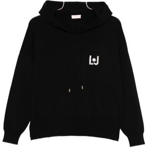 Liu Jo - Gebreide Sweatshirt - Zwart - Hoodie - Dames