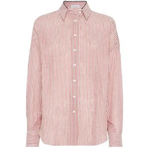 Brunello Cucinelli, Dames, Blouses & Shirts, Veelkleurig, Maat: XS Katoen,