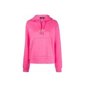 Dsquared2 Roze Mini Icon C.Hoodie , Pink , Dames , Maat: S