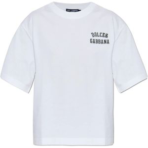 Dolce & Gabbana - Logo T-Shirt - Wit - Katoen