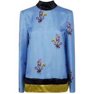 Marni, Dames, Blouses & Shirts, Veelkleurig, Maat: S