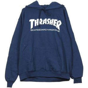 Thrasher, Heren, Sweatshirts & Hoodies, Blauw, Maat: XL Katoen,