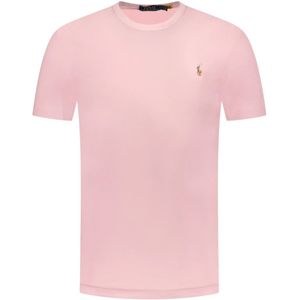 Polo Ralph Lauren, Heren, Tops, Roze, Maat: M Katoen,