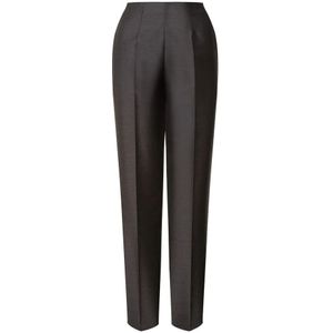 Alberta Ferretti, Dames, Broeken, Grijs, Maat: S Zijde,