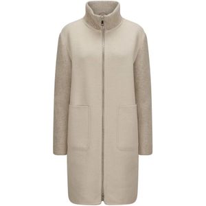 Milestone, Dames, Mantels, Beige, Maat: S Wol,