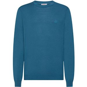 Sun68, Heren, Sweatshirts & Hoodies, Blauw, Maat: XL Wol,