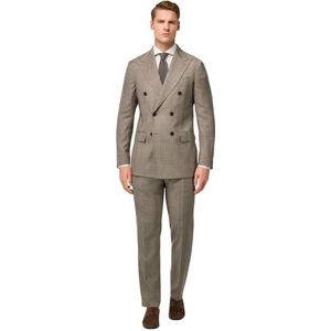 Boggi Milano, Heren, Pakken, Beige, Maat: XL Wol,