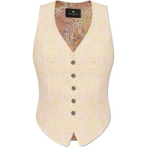 Etro, Dames, Jassen, Beige, Maat: S Katoen,