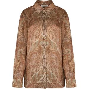 Zimmermann, Dames, Blouses & Shirts, Veelkleurig, Maat: XS Satijn,