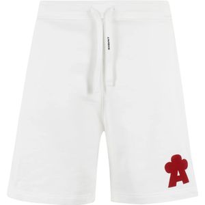 A Paper Kid, Heren, Korte broeken, Wit, Maat: L Katoen,