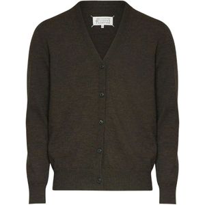 Maison Margiela, Heren, Truien, Bruin, Maat: S Wol,