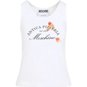 Moschino, Dames, Tops, Wit, Maat: XS Viscose,