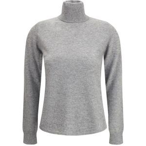 Max Mara, Dames, Truien, Grijs, Maat: M Wol,