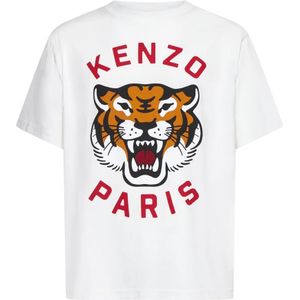 Kenzo, Heren, Tops, Wit, Maat: M Katoen,