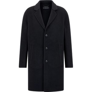 Drykorn, Heren, Mantels, Zwart, Maat: L Wol,