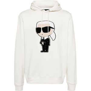 Karl Lagerfeld, Heren, Sweatshirts & Hoodies, Beige, Maat: L Katoen,