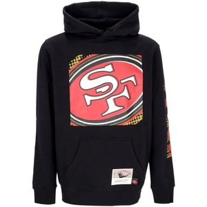 Mitchell & Ness, Heren, Sweatshirts & Hoodies, Zwart, Maat: M Katoen,