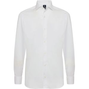 Boggi Milano - Regular Fit - Overhemd - Wit - Katoen