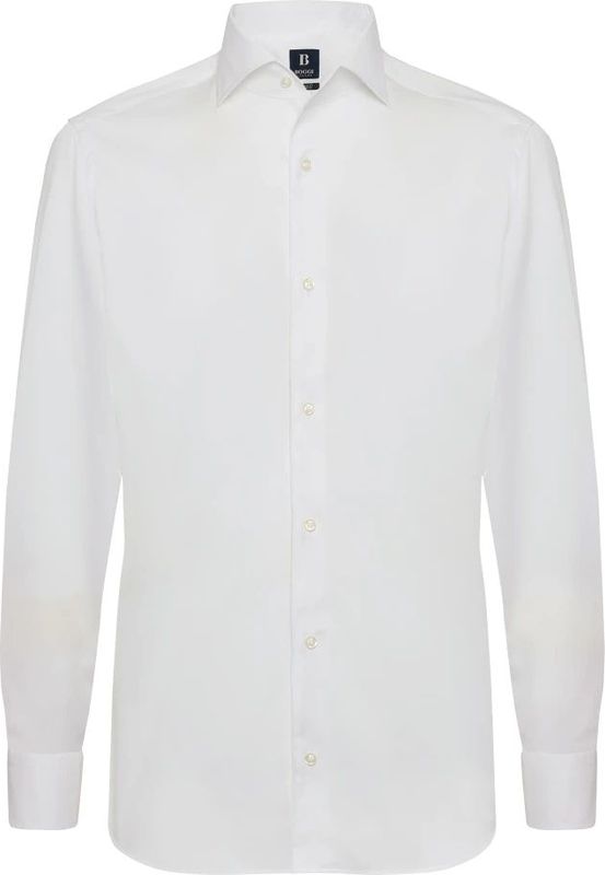 Boggi Milano - Regular Fit - Overhemd - Wit - Katoen