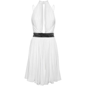 Philipp Plein, Dames, Jurken, Wit, Maat: S Viscose,