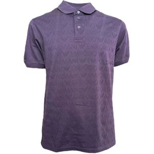 Emporio Armani, Heren, Tops, Paars, Maat: M