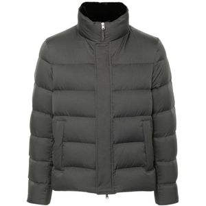 Herno, Heren, Jassen, Grijs, Maat: M Polyamide,