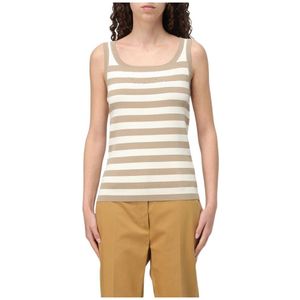 Max Mara, Dames, Tops, Beige, Maat: L