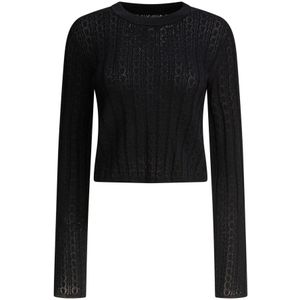 Loulou Studio, Dames, Truien, Zwart, Maat: L Viscose,