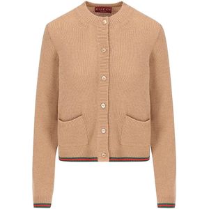 Gucci, Dames, Truien, Beige, Maat: L