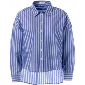 JC Sophie, Dames, Blouses & Shirts, Blauw, Maat: S