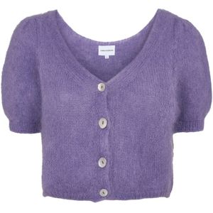 Americandreams, Dames, Truien, Paars, Maat: S Wol,