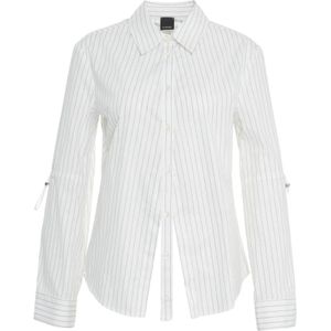 Pinko, Dames, Blouses & Shirts, Wit, Maat: S Katoen,