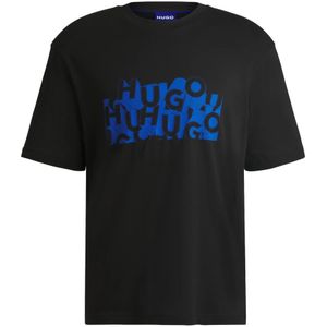 Hugo - T-shirt - Zwart - Heren - 100% Katoen