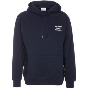 Drole de Monsieur, Heren, Sweatshirts & Hoodies, Blauw, Maat: L Katoen,