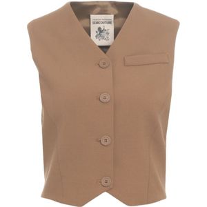 Semicouture, Dames, Jassen, Beige, Maat: M