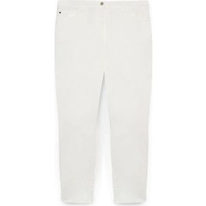 Fiorella Rubino, Dames, Broeken, Wit, Maat: 4XL Katoen,