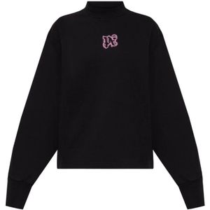 Palm Angels, Dames, Sweatshirts & Hoodies, Zwart, Maat: XS Katoen,