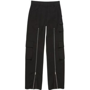 Acne Studios, Dames, Broeken, Zwart, Maat: M
